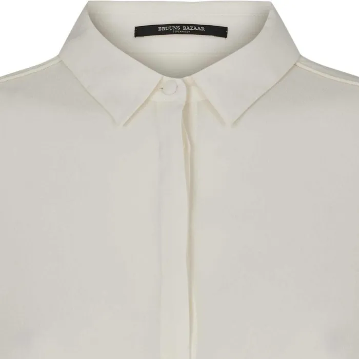 Bruuns Bazaar Shirts Womens Lillie Corinne Shirt Snow White Bruuns Bazaar Shirts Womens Lillie Corinne Shirt Snow White