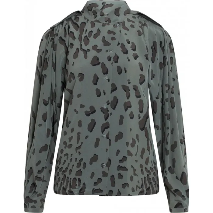 Bruuns Bazaar Shirts Womens Lillie Shaun Shirt Dark Moss Aop Bruuns Bazaar Shirts Womens Lillie Shaun Shirt Dark Moss Aop