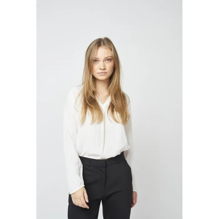 Bruuns Bazaar Shirts Womens Liva Top Snow White Bruuns Bazaar Shirts Womens Liva Top Snow White