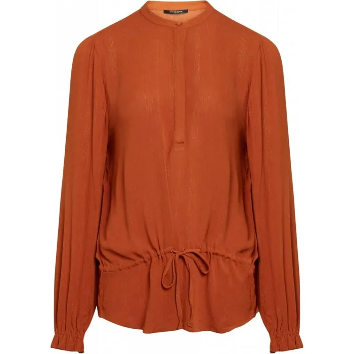 Bruuns Bazaar Shirts Womens Nori Veneto Shirt Deep Amber Bruuns Bazaar Shirts Womens Nori Veneto Shirt Deep Amber