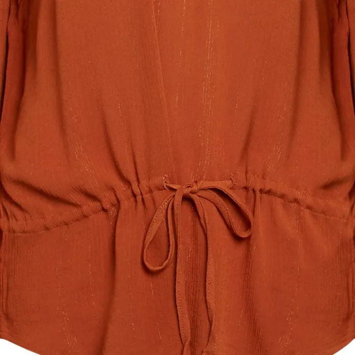 Bruuns Bazaar Shirts Womens Nori Veneto Shirt Deep Amber Bruuns Bazaar Shirts Womens Nori Veneto Shirt Deep Amber