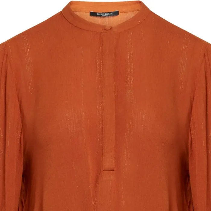 Bruuns Bazaar Shirts Womens Nori Veneto Shirt Deep Amber Bruuns Bazaar Shirts Womens Nori Veneto Shirt Deep Amber