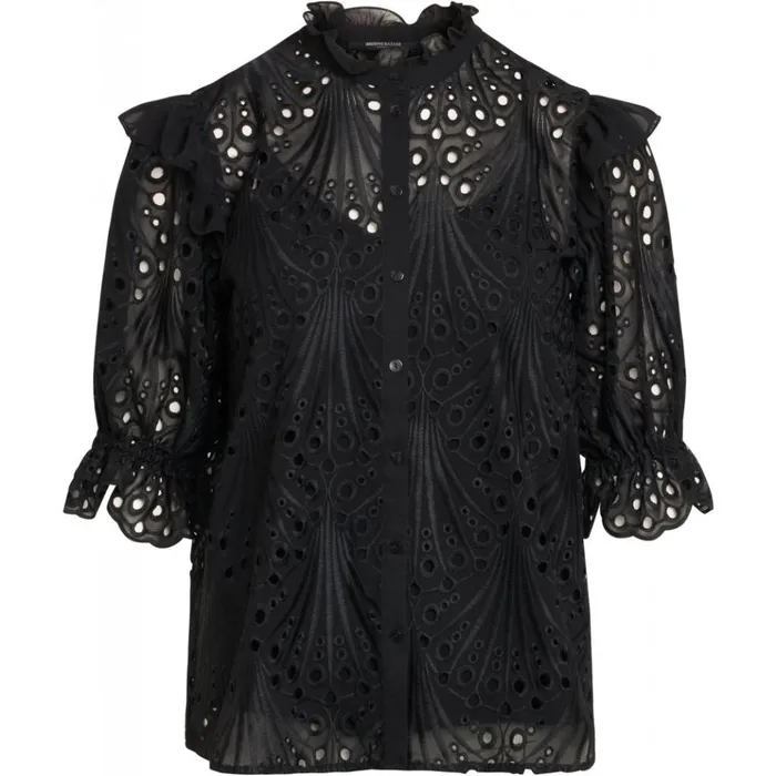 Bruuns Bazaar Shirts Womens Peacock Carola Shirt Black