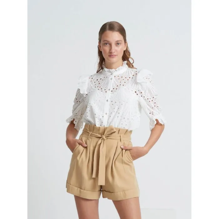 Bruuns Bazaar Shirts Womens Peacock Carola Shirt White
