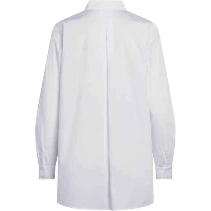 Bruuns Bazaar Shirts Womens Rosie Libertine Shirt White Bruuns Bazaar Shirts Womens Rosie Libertine Shirt White