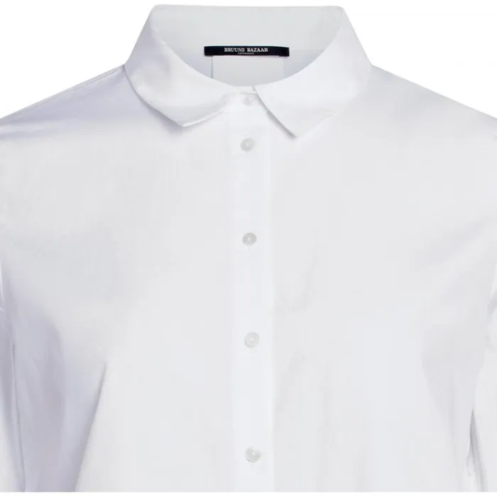 Bruuns Bazaar Shirts Womens Rosie Libertine Shirt White Bruuns Bazaar Shirts Womens Rosie Libertine Shirt White
