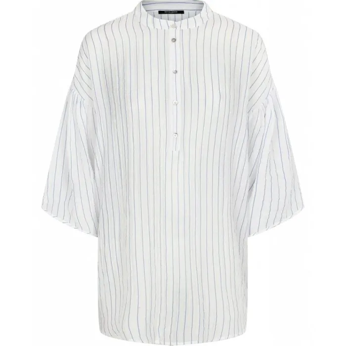 Bruuns Bazaar Shirts Womens Vickie Calva Shirt Dream Bluewhite Stripes