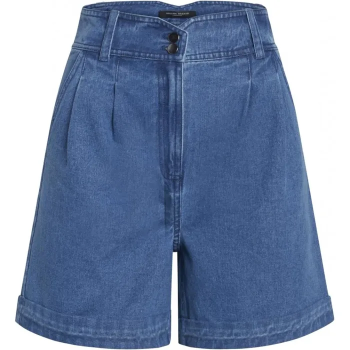 Bruuns Bazaar Shorts Womens Broomrap Cabrine Shorts Denim Bruuns Bazaar Shorts Womens Broomrap Cabrine Shorts Denim