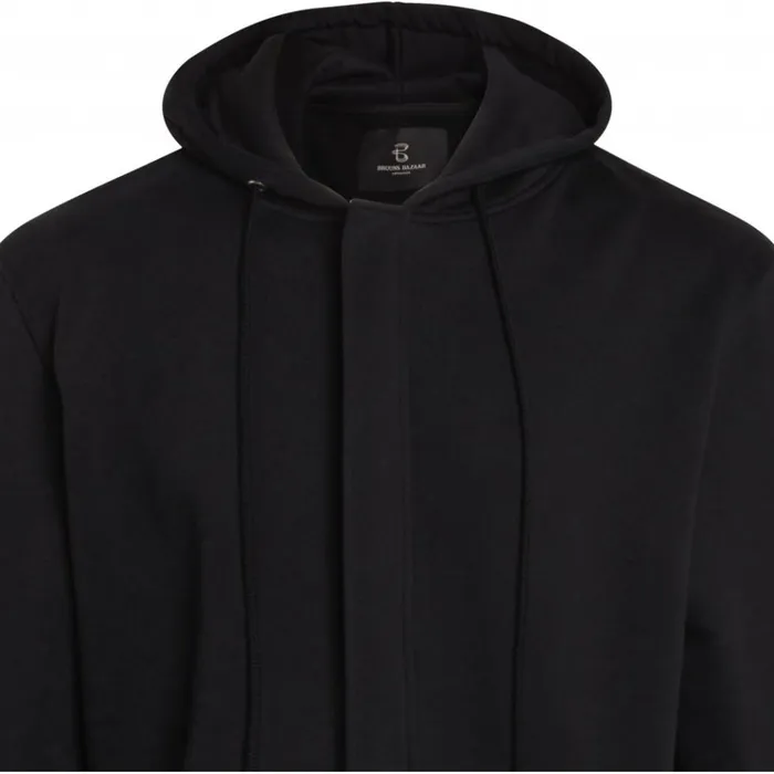 Bruuns Bazaar Sweatshirts Mens Paul Aaron Hidden Zip Hoodie Sweat Black Bruuns Bazaar Sweatshirts Mens Paul Aaron Hidden Zip Hoodie Sweat Black