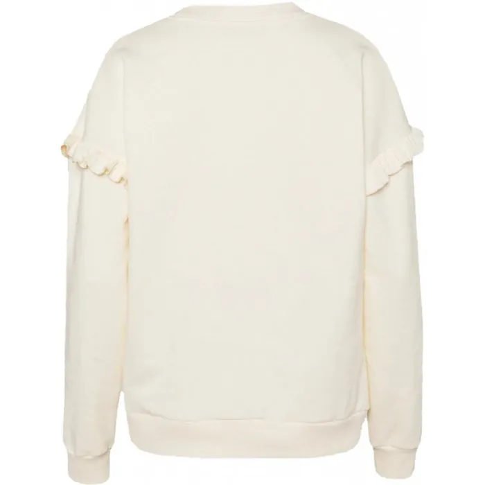 Bruuns Bazaar Sweatshirts Womens Rubine Riea Two Sweat White Cream Bruuns Bazaar Sweatshirts Womens Rubine Riea Two Sweat White Cream