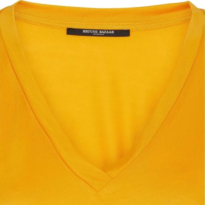 Bruuns Bazaar TShirt Womens Katka Pollie Tee Orange Glow Bruuns Bazaar TShirt Womens Katka Pollie Tee Orange Glow