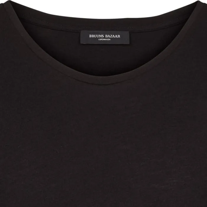 Bruuns Bazaar TShirts Mens Erik Tee Black Bruuns Bazaar TShirts Mens Erik Tee Black