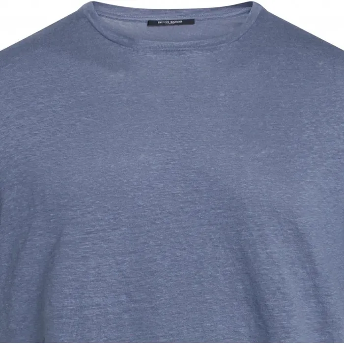 Bruuns Bazaar TShirts Mens Linen O Flint Bruuns Bazaar TShirts Mens Linen O Flint