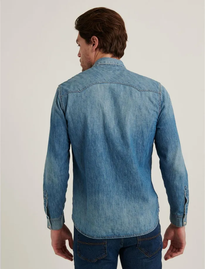 ButtonDowns Men Lucky Brand Denim Western Shirt Bunk