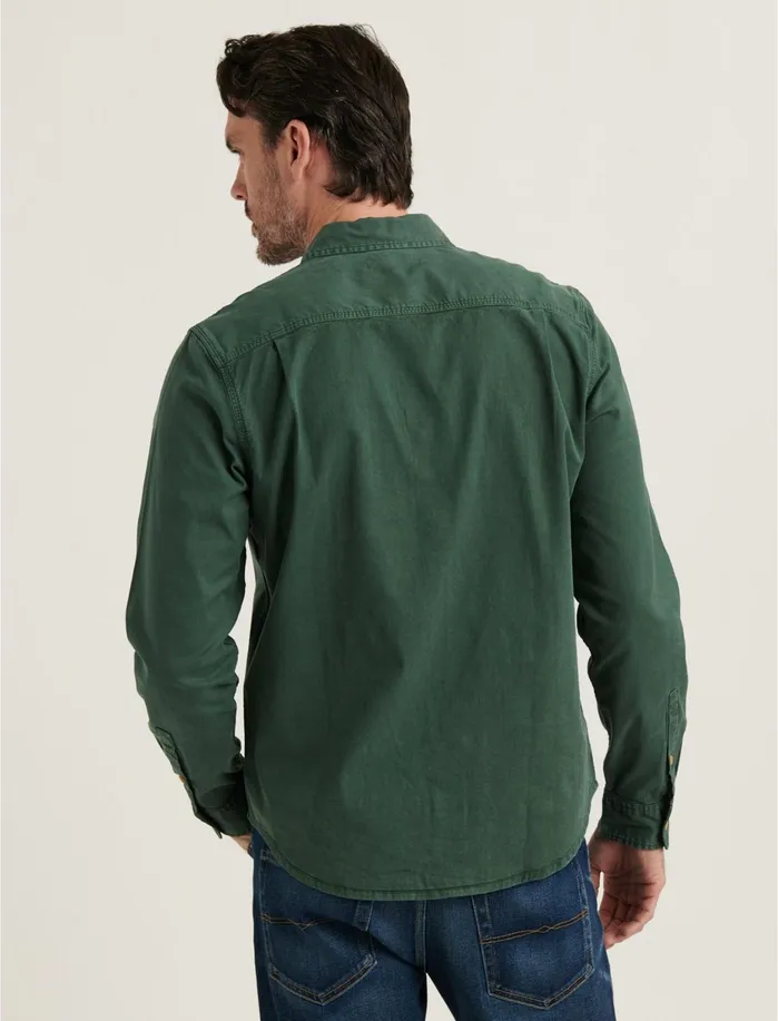 ButtonDowns Men Lucky Brand Stretch Tencel Mason Workwear Shirt Spruce