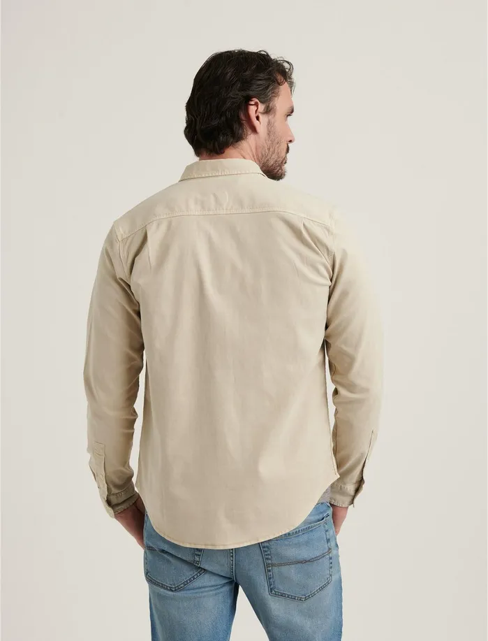 ButtonDowns Men Lucky Brand Tencel Mason Workwear Long Sleeve Shirt Moonstruck