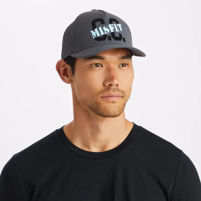 CC Misfit Stretch Twill Snapback Hat Charcoal MenGolf GFORE Hats