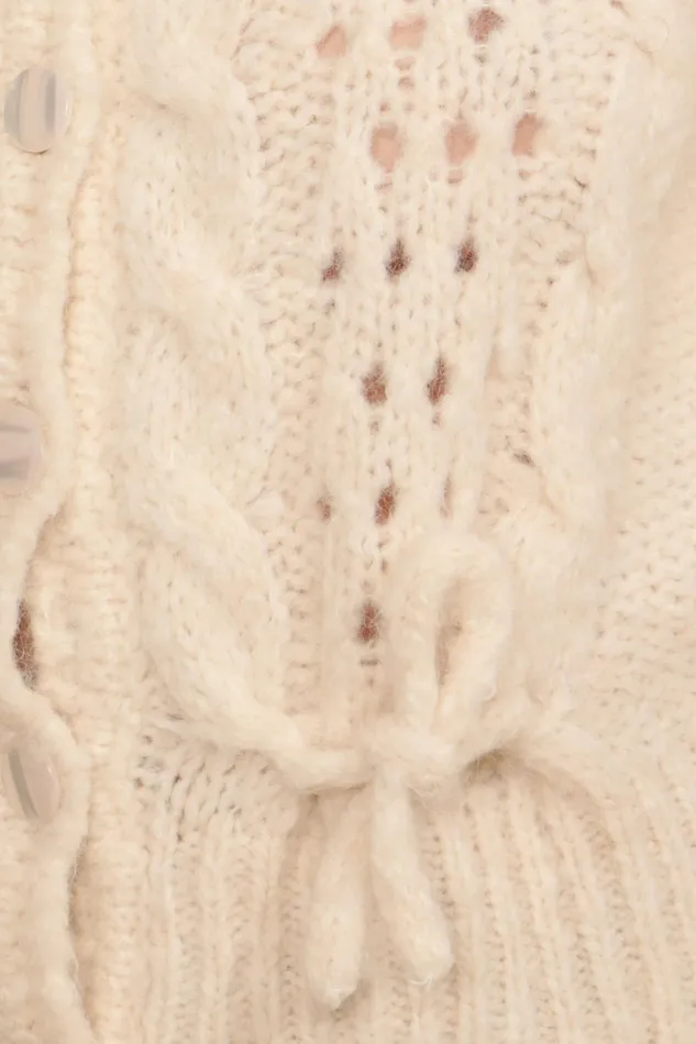 Cardigan ARIA Ecru Women Rouje Knits