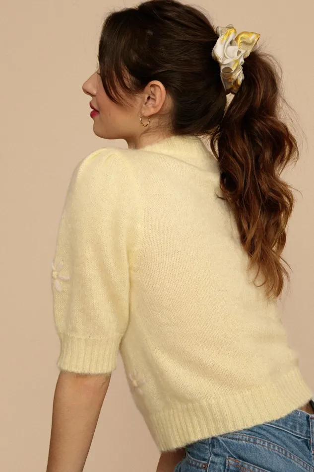 Chouchou LOULOU Creme Mimosa Women Rouje Jewelry and Accessories