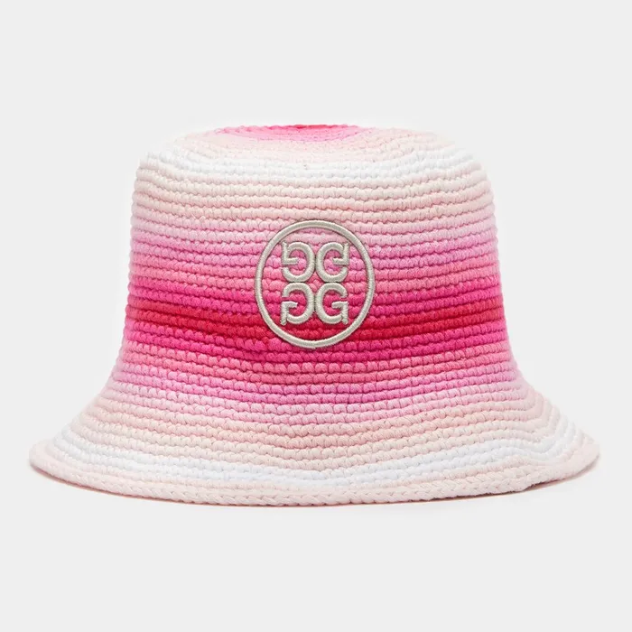 Circle G039s Ombr Crochet Bucket Hat Day Glow Pink WomenGolf GFORE Hats