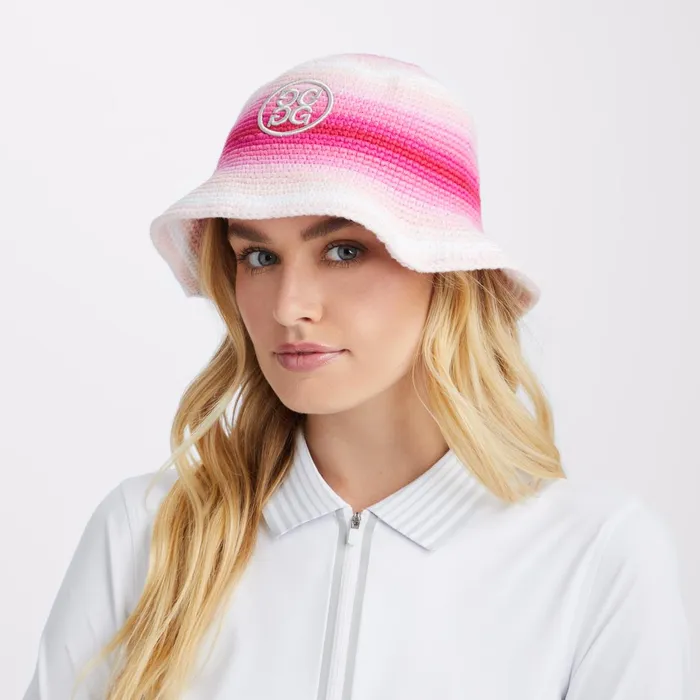 Circle G039s Ombr Crochet Bucket Hat Day Glow Pink WomenGolf GFORE Hats