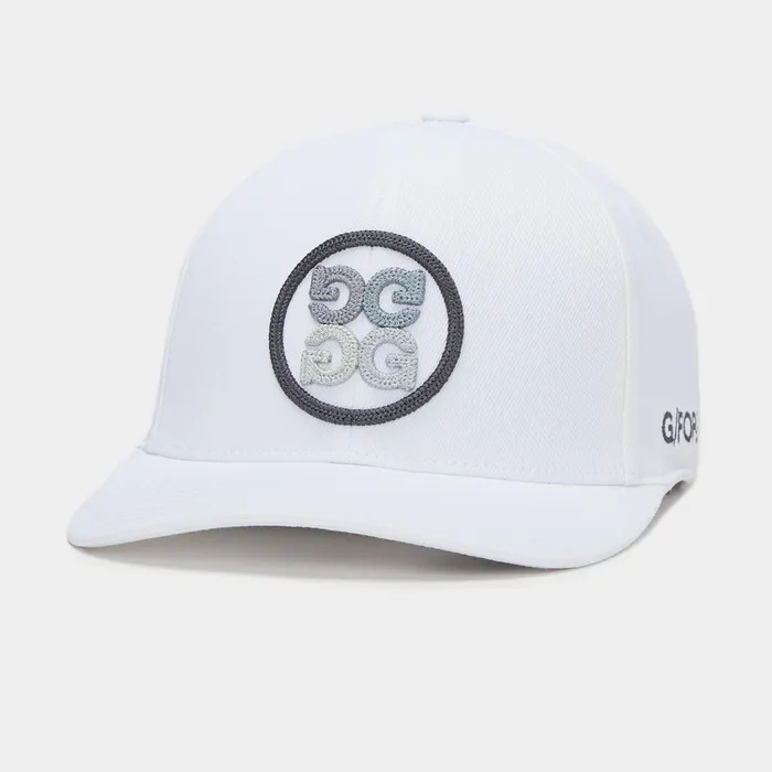 Circle G039s Stretch Twill Snapback Hat Snowcharcoal MenGolf GFORE Hats