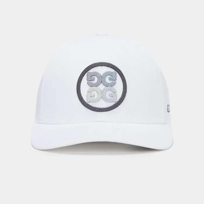 Circle G039s Stretch Twill Snapback Hat Snowcharcoal MenGolf GFORE Hats