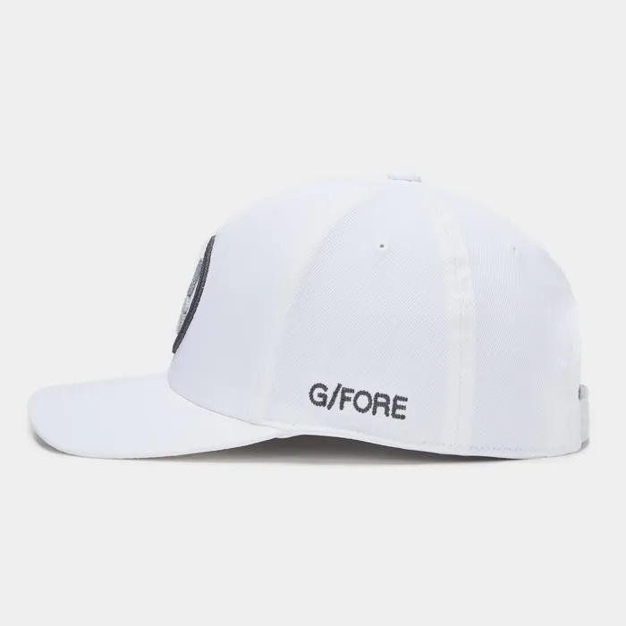 Circle G039s Stretch Twill Snapback Hat Snowcharcoal MenGolf GFORE Hats