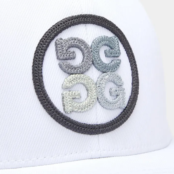 Circle G039s Stretch Twill Snapback Hat Snowcharcoal MenGolf GFORE Hats