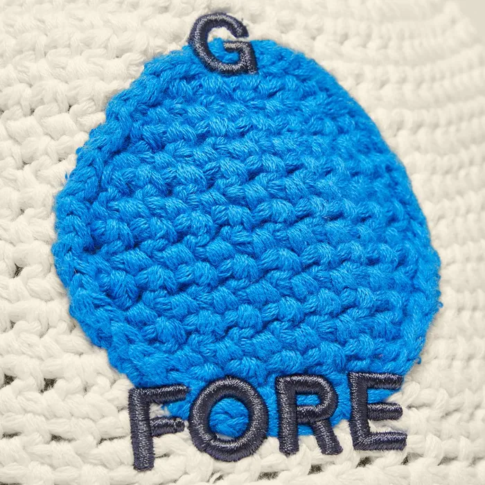 Circle GFore Crochet Bucket Hat Snow MenWomenGolf GFORE Hats