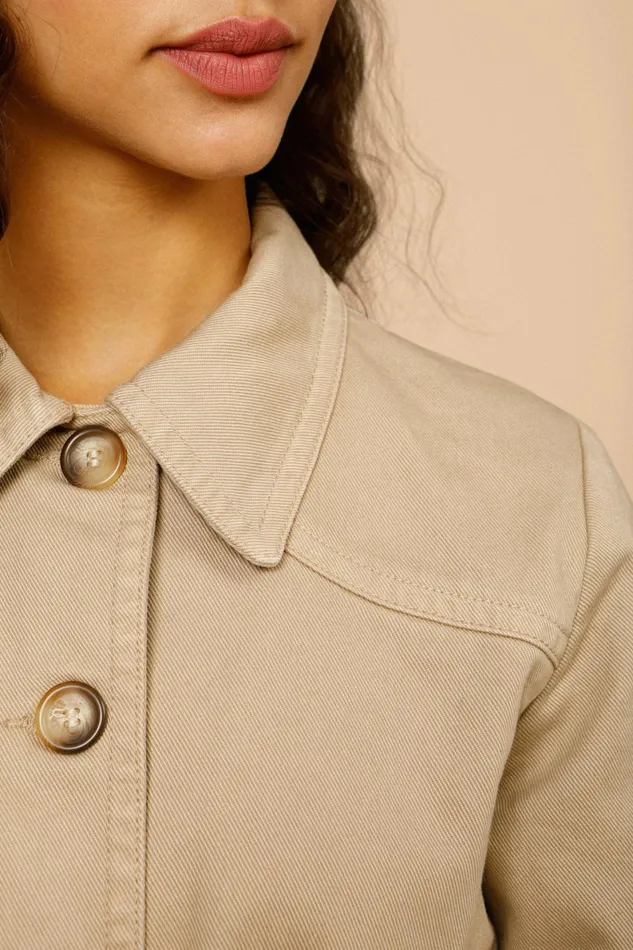CLAUDE Jacket Beige Uni Women Rouje Coats and Jackets
