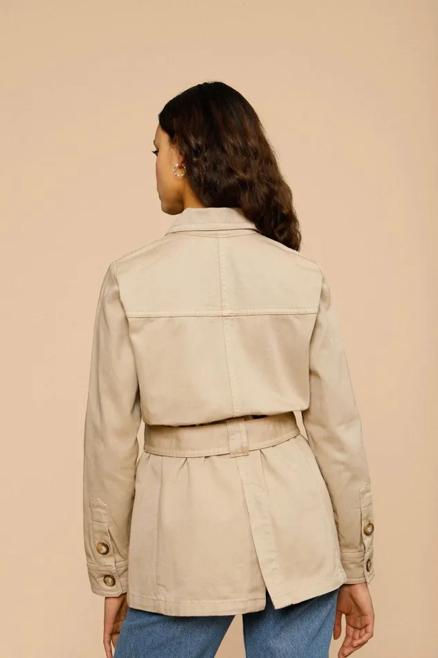 CLAUDE Jacket Beige Uni Women Rouje Coats and Jackets