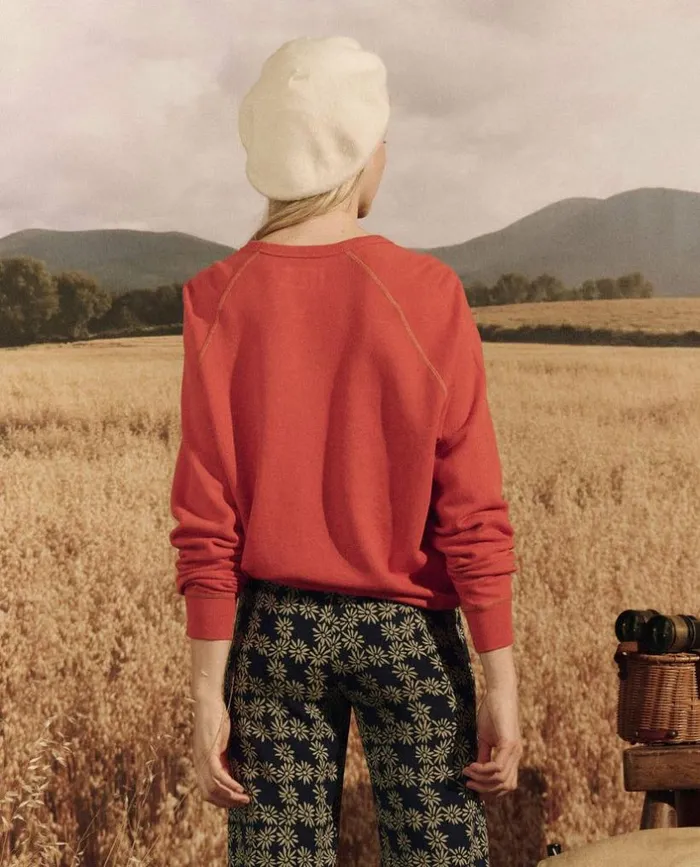 CollectionTees and Sweats The Great The College Sweatshirt Heirloom Tomato With Mountain Resort Graphic