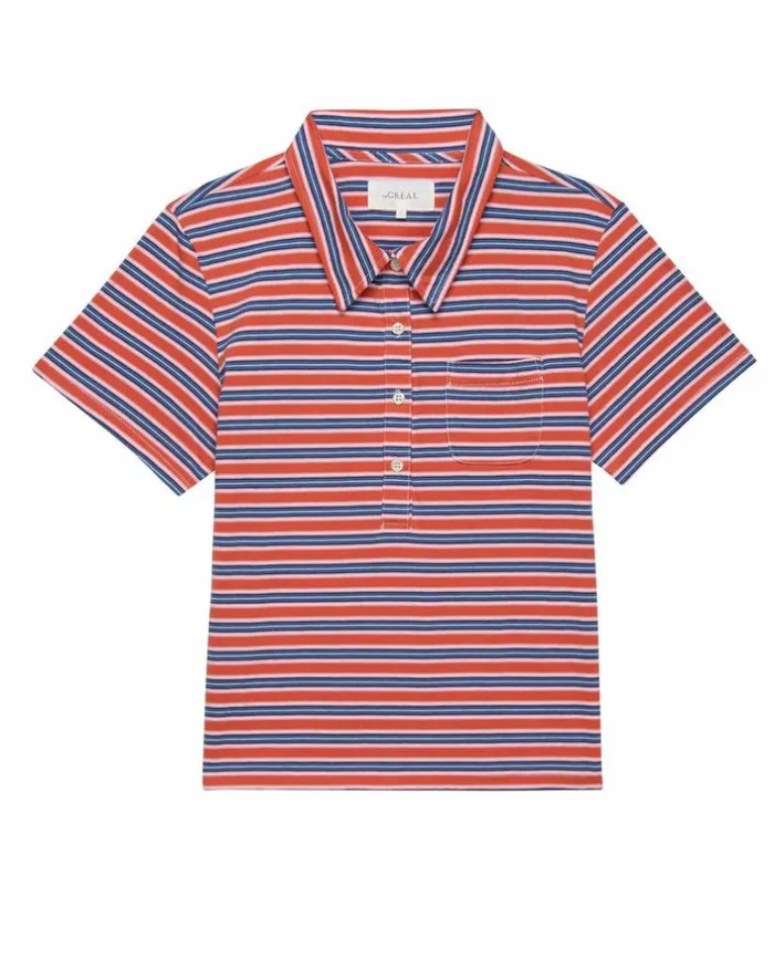 CollectionTees and Sweats The Great The Lacrosse Polo Campervan Stripe