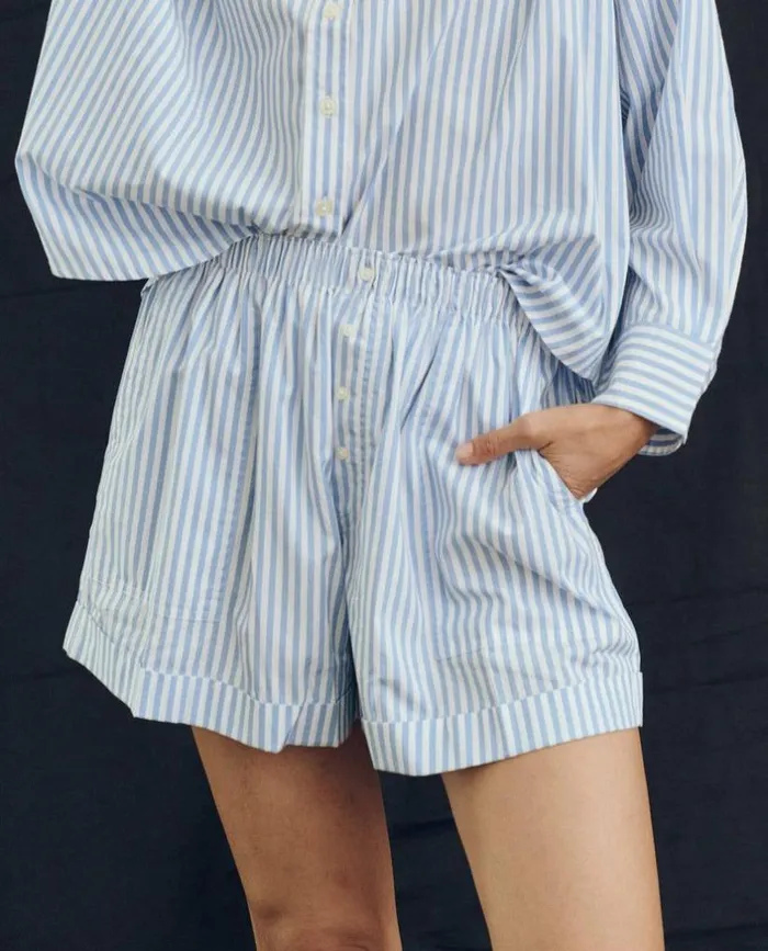 Collection The Great The Boxer Short Light Sky Studio Stripe