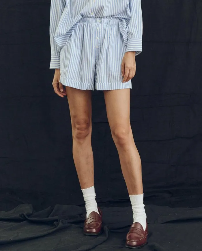 Collection The Great The Boxer Short Light Sky Studio Stripe