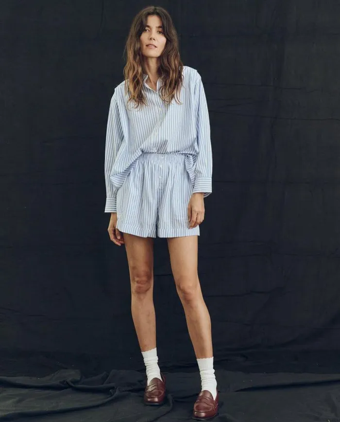 Collection The Great The Boxer Short Light Sky Studio Stripe