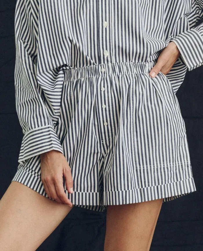 Collection The Great The Boxer Short Navy Studio Stripe