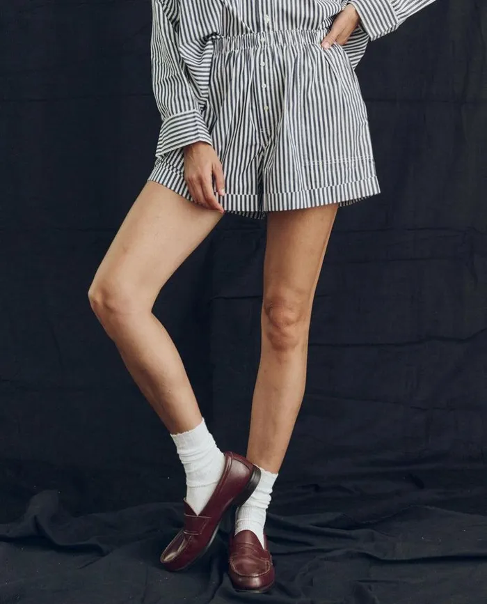 Collection The Great The Boxer Short Navy Studio Stripe