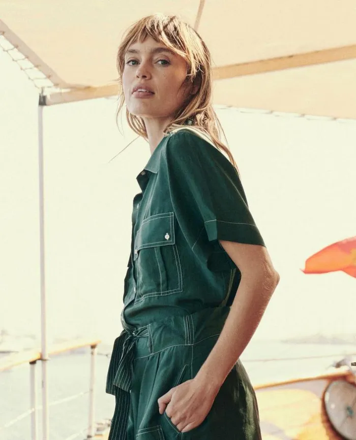 Collection The Great The Cargo Shirt Deep Sea Green