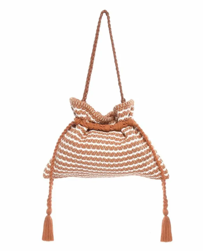 Collection The Great The Cinched Bag Carmel And Cream