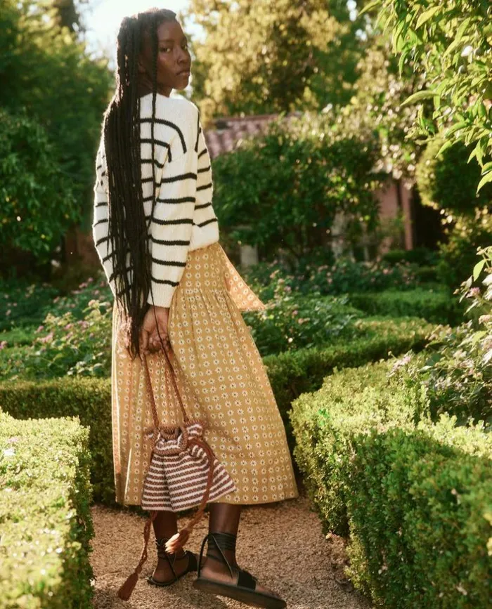 Collection The Great The Cinched Bag Carmel And Cream