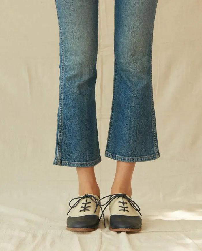 Collection The Great The Saddle Shoe Navy And Vanilla