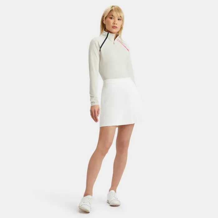 Colour Block Luxe Staple Quarter Zip Pullover Stone Heather Women GFORE Tops