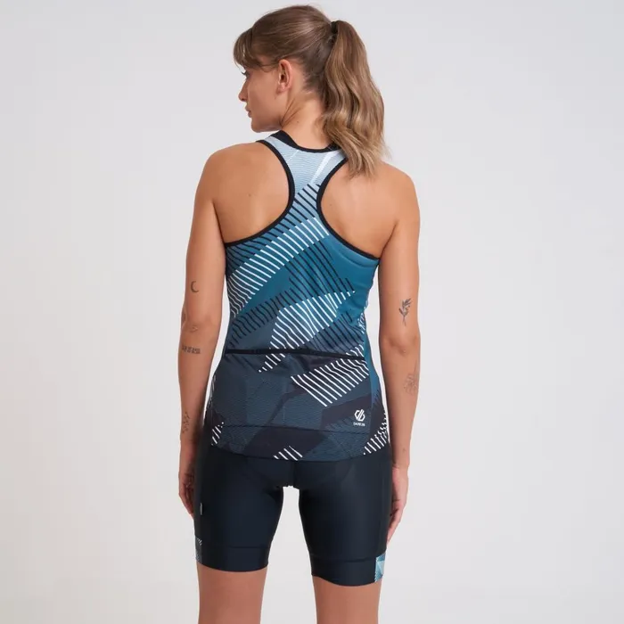 Dare 2b Cycling Jerseys AEP Prompt Lightweight Vest Black Empowered Print 8211 Women