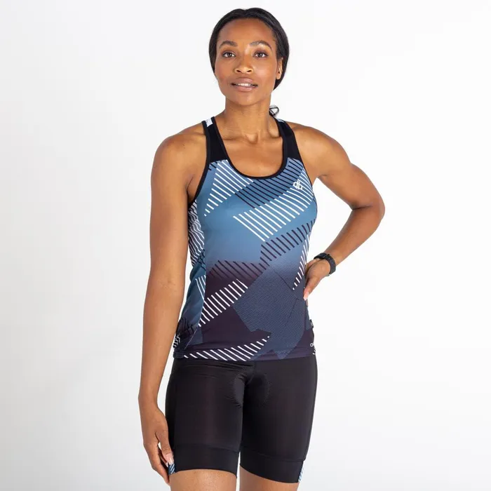 Dare 2b Cycling Jerseys AEP Prompt Lightweight Vest Black Empowered Print 8211 Women