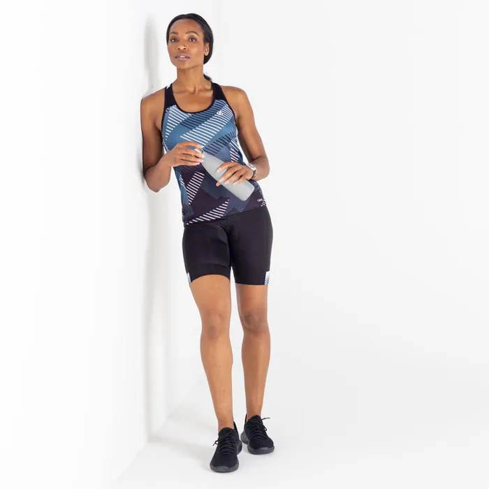 Dare 2b Cycling Jerseys AEP Prompt Lightweight Vest Black Empowered Print 8211 Women