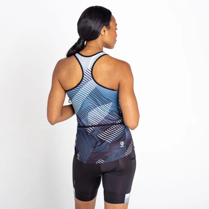 Dare 2b Cycling Jerseys AEP Prompt Lightweight Vest Black Empowered Print 8211 Women