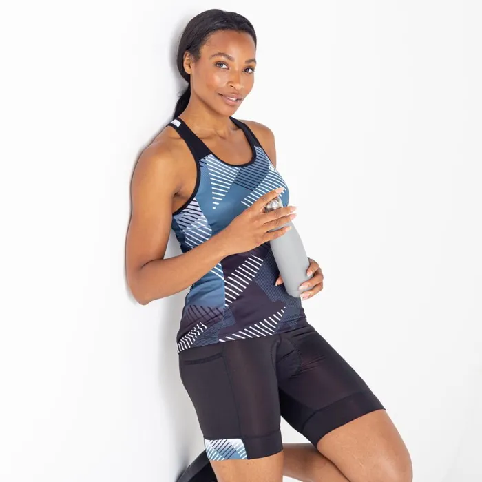 Dare 2b Cycling Jerseys AEP Prompt Lightweight Vest Black Empowered Print 8211 Women