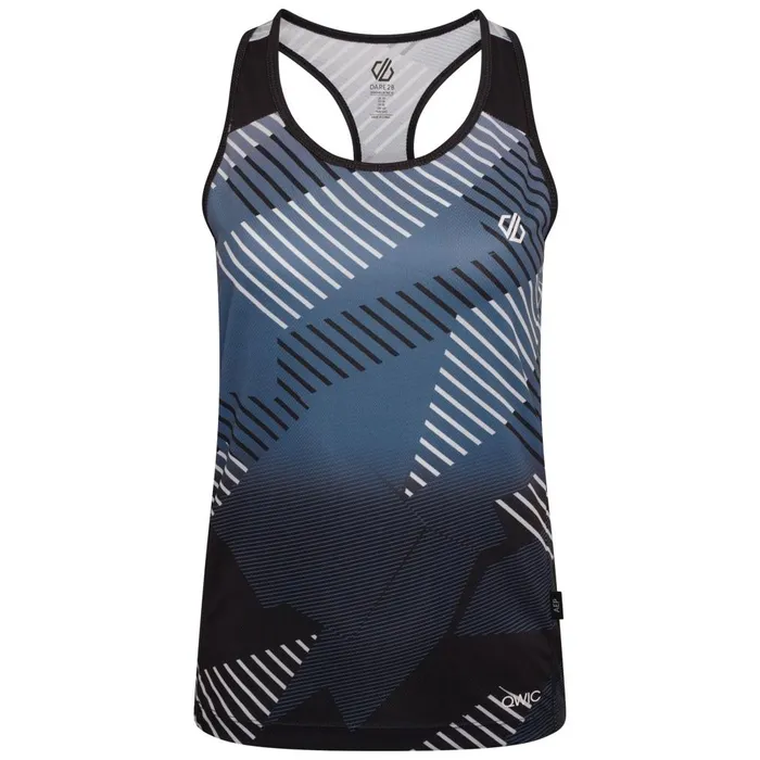 Dare 2b Cycling Jerseys AEP Prompt Lightweight Vest Black Empowered Print 8211 Women